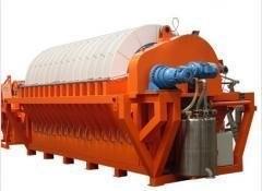 China Iron Ore Slurry Rotary Disc Filter , Vacuum Filtration System Energy Saving factory