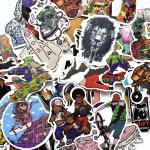 Hip Hop Style PVC Sticker Printing Variety Stickers Set Waterproof Laptop