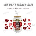 Factory Custom UV DTF 16oz Cold Cup Wrap Transfers Transfer Printing Designs