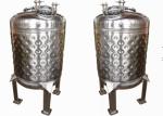Stainless Steel 250L Dimple Jacket Tank For Cooling