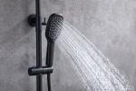 Brass Matte Black Shower Faucet Set Chrome Nickle Surface finishing