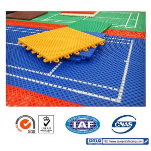 China 350g Weather Resistant Plastic Interlocking Floor Modular Outdoor Sports Surfaces factory