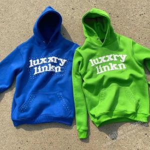 China Custom Zip Up Hoodie Puff Print 400gsm Cotton French Terry Heavy Weight Streetwear factory