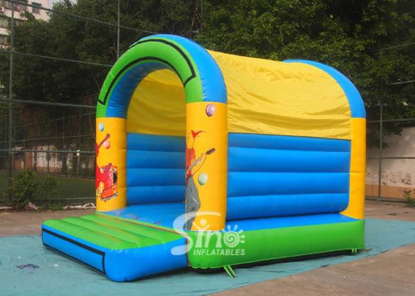 5x4 mts outdoor Let's party kids inflatable bouncy castle made with 610g/m2 pvc