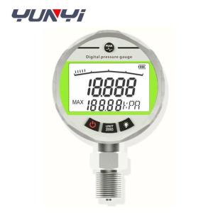 China 80mm Stainless Steel high Precision Hydraulic Digital Pressure Gauge Manometer factory