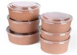 Disposable kraft paper bowl takeaway fast food container strong disposable bowls