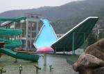 Wave Pool Fiberglass Water Slide / Water Park Playground Equipment