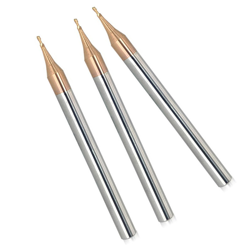 Solid Tungsten Carbide 0.5mm End Mills Square Hrc55