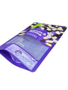 China Custom Clear Window Printed Stand Up Pouches For Dry Food Packaging factory