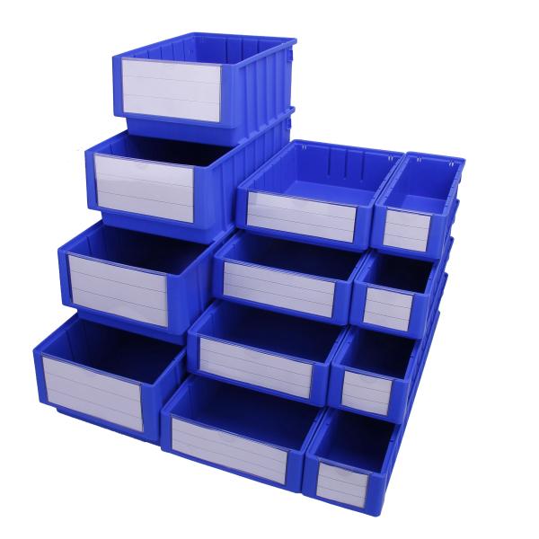 PP Removable Stackable Shelf Bin Industrial Storage Boxes Plastic Parts Bins