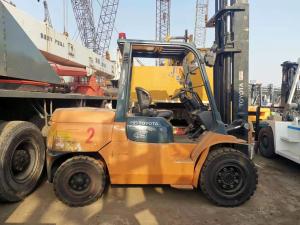 China 5t Toyota 7FD50 Used Diesel Forklift With Round Holding Clip factory