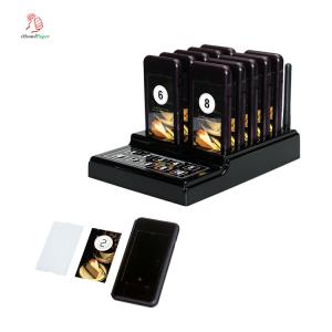 Wireless long range queue call coaster pager system with frequency 433.92MHZ for