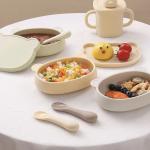 Suction Bowl Silicone Feeding Set Divided Suction Plate Cup Toddler Utensils