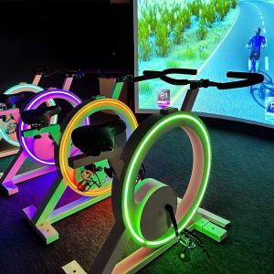 China Interactive Wall Games Intelligent Simulated Reality Bicycle Racing Projection factory