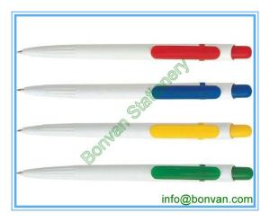 China simple click ball point pen, low budget for promotional consideration item factory