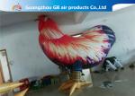 Outside Standing Inflatable Cartoon Characters PVC Rooster Animal Cock Model
