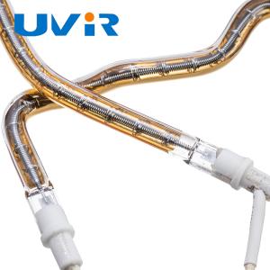 Custom Gold Coated Quartz Halogen Infrared Heating Lamp 150-6000W