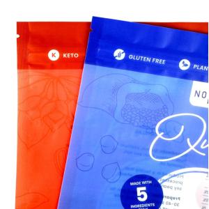 China Wholesale Custom Printing Three Sided Sealed Bag, Food Grade Polyethylene Plastic Bag, With Window And Reusable Biscuit Zipper factory