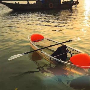 China Uv Resistant Double Sit On Top Kayak , Outrigger Sailing Canoe For Rowing factory