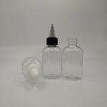 Customized Clear Plastic Screw Top Bottles Liquid Storage Various Capacities