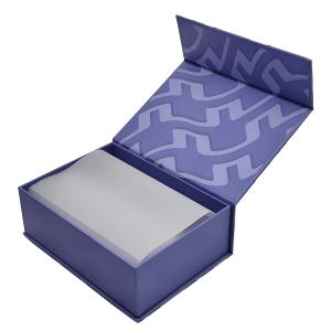 China Custom Rigid Silk Scarf Gift Box Paperboard With Tissue Paper And Magnet Closure For Easy Shipping factory