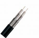 Dual RG6 CATV Coaxial Cable 18 AWG CCS Conductor 60% AL Braiding for Satellite