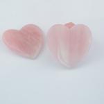 3D Heart Shape Rose Quartz Gua Sha Pink Real Jade Gua Sha 75g