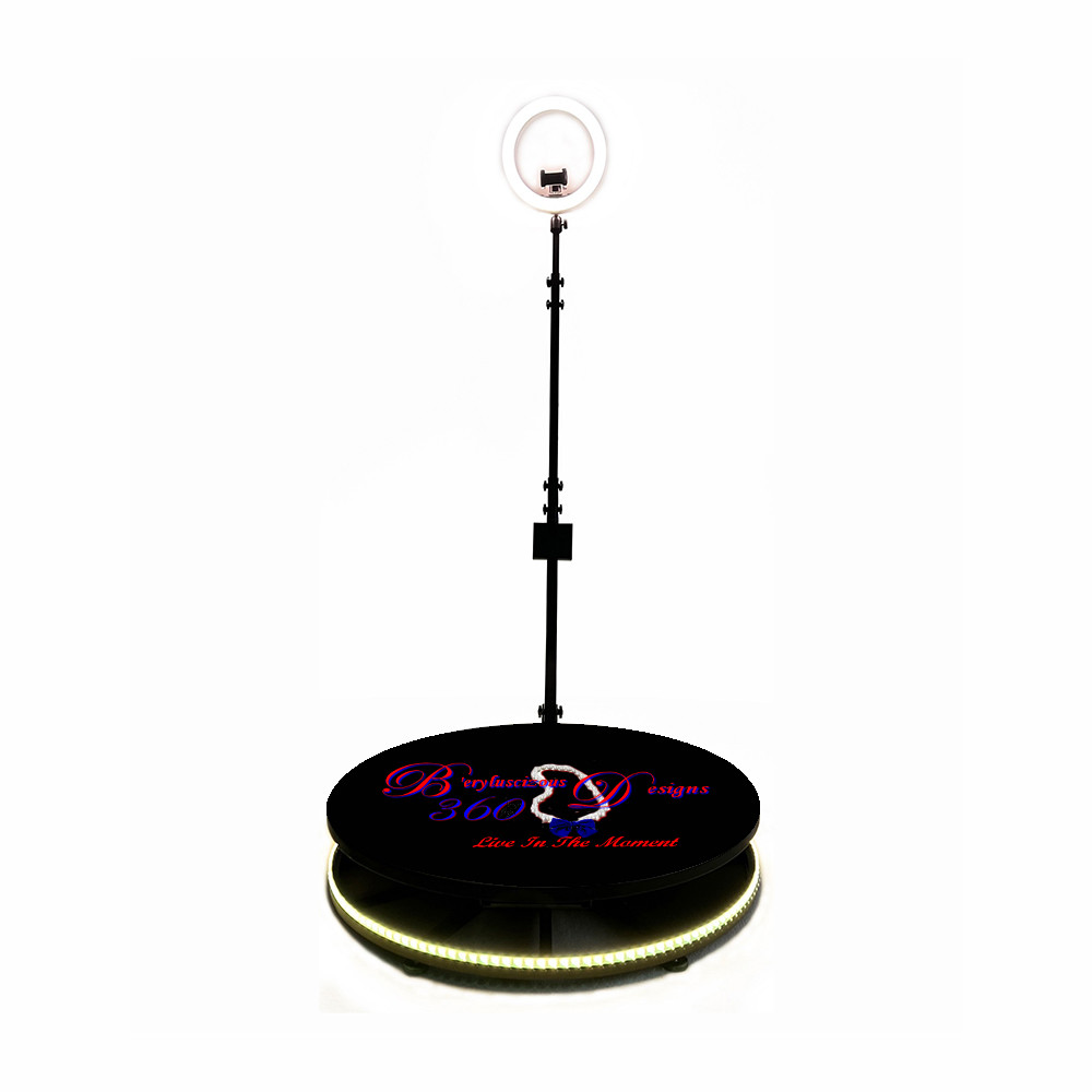 LED Light Automatic 360 Photo Booth Customized Logo For Rent