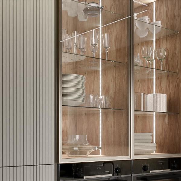 Wall Mounted Home Lacquer or Finish Modern Design Kitchen Cabinet Complete Set Wood Storage