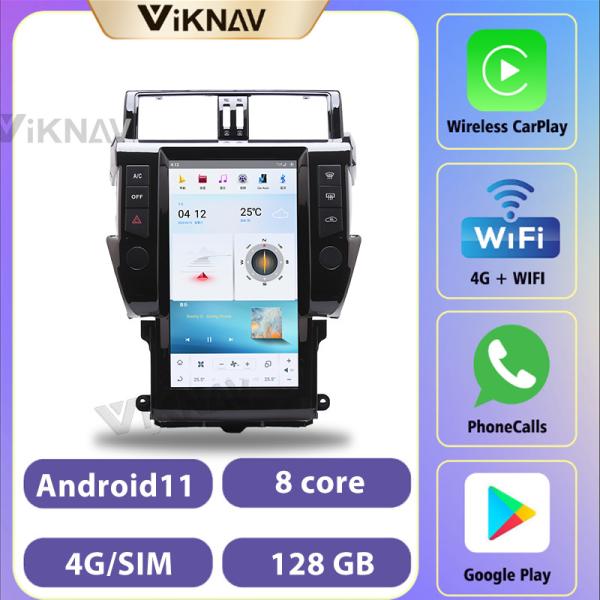 13.6 Inch Android Stereo For 2014-2017 Toyota Prado 128G Navigation GPS
