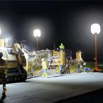 700W LED Balloon Light Tower 112000lm High Brightness Construction Light Tower