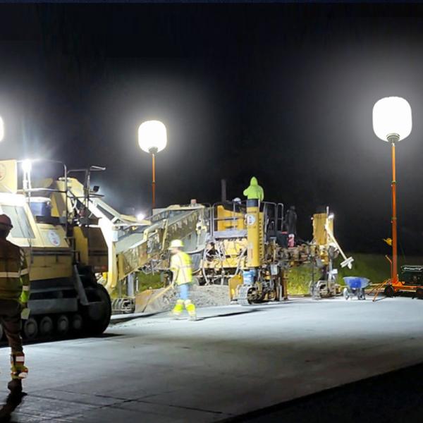 700W LED Balloon Light Tower 112000lm High Brightness Construction Light Tower