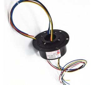 China Big Flange Hollow Shaft Slip Ring IP54 0-100rpm Rotation Cement Machinery Applied factory