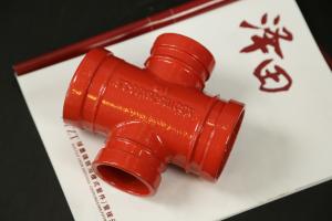 China ANSI Standard Pipe Groove Four Way Cross With High Pressure Resistance factory