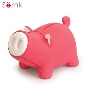 China Vinyl Material Pig Piggy Bank 18.5×12×12.5cm ISO BSCI approved factory