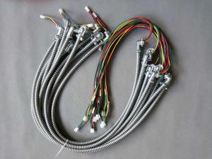 China Flexible Conduit Universal Wiring Harness 105 C Rating IP40 Zinc Alloy Conduit Fitting factory
