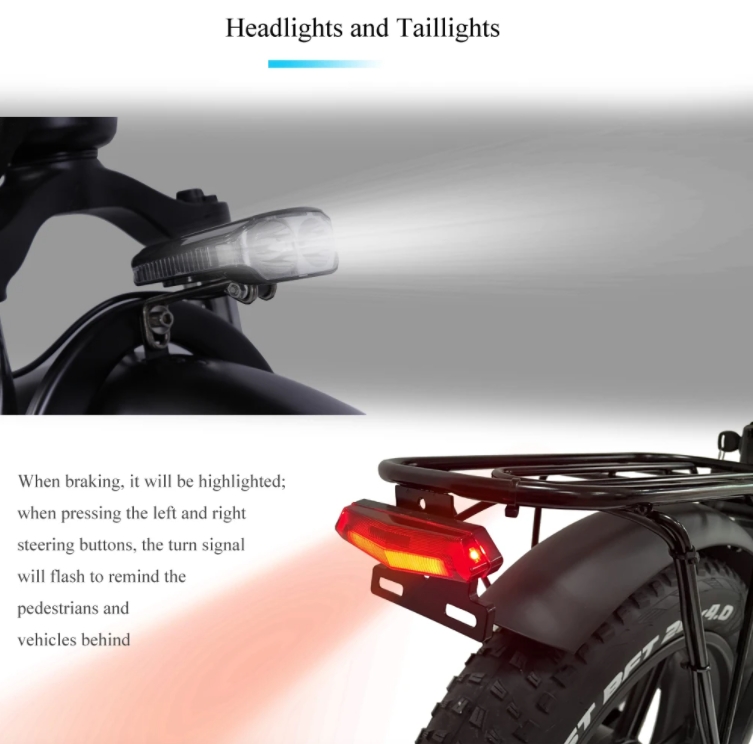 20 Inch Fat Tire Electric Folding Bike 48V 750W 7 Speed Foldable E Bikes