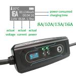 16A 3.6kW Portable EV Charger EU Type Electric Vehicle Charging Equipment