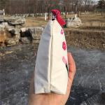 Mini Soft Cotton Canvas Cosmetic Makeup Bag For Girl