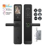 Glomarket Tuya Wifi Smart Lock Aluminum Wooden Door Face Recognition Palmprint