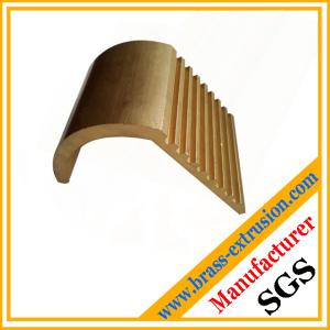 China copper alloy bronze extrusion profile section with teeth factory