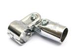 Lean Tube Chromed Metal Pipe Fittings Bright Color Corrosion Resistance