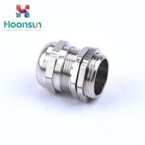 China Nickel plated Waterproof Cable Gland PG Series With Silicone Rubber factory