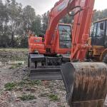 15 Ton Used Doosan Wheel Excavator DH150W-7 Ergonomics Design