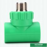 Hdpe Ppr Pipe Accessories PPR Plumbing Male Thread Tee Small Size For Building