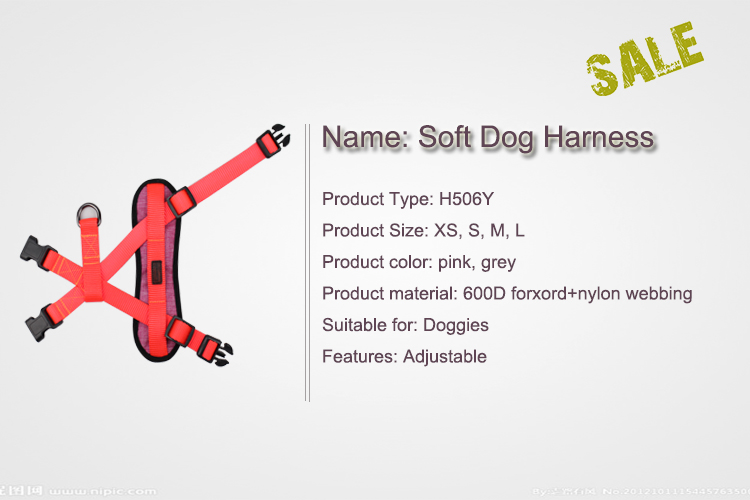 No Pull Custom Nylon Dog Harness , Easy Walk Nylon Dog Pet Harness For Walking