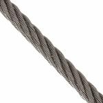 6*36 Steel Wire Rope 13mm Electro Galvanized Steel Cable Tolerance ±1% C Content