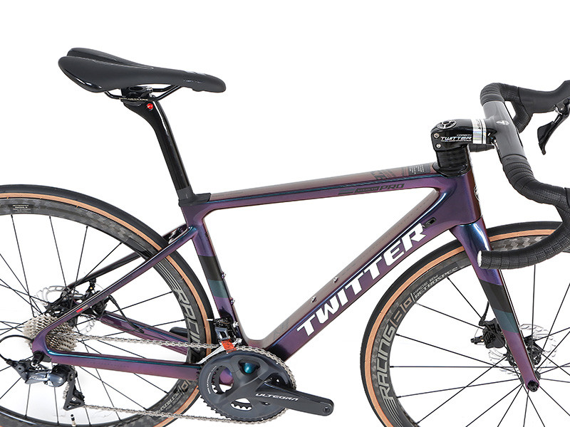 Holographic color Carbon Fiber Road Bicycle Disc Brake SHIMANO UT R8000 22 Speed