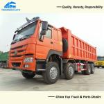 8x4 SINOTRUK HOWO 50 Tons Heavy Duty Dump Truck With Right Hand Drive Cabin