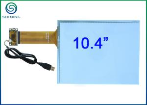 China 10.4 Inch USB 2.0 Capacitive Touch Screen Overlay Bonded On Front Glass factory